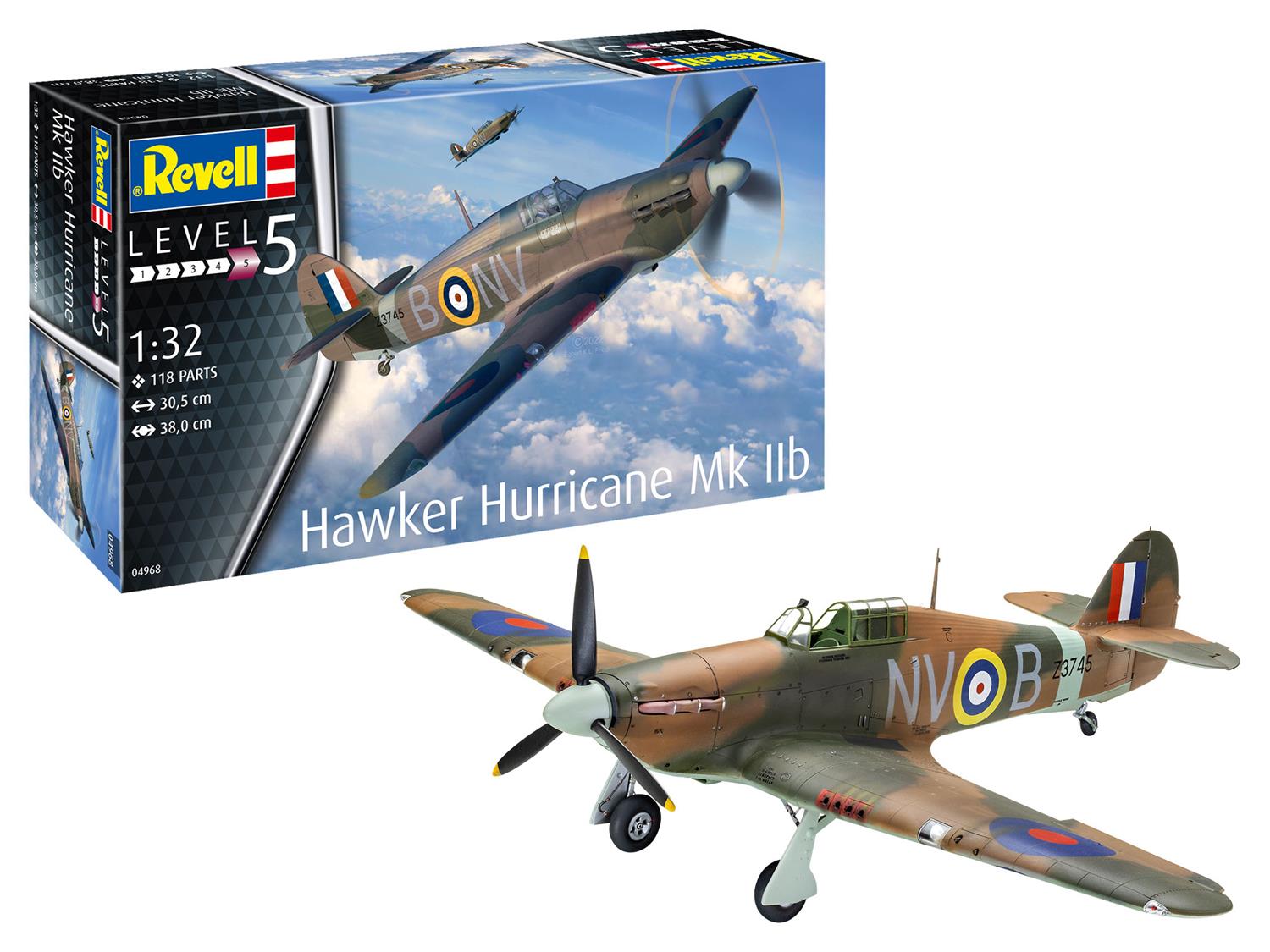Revell British Hawker Hurricane Mk IIb (1:32 Scale) RL04968