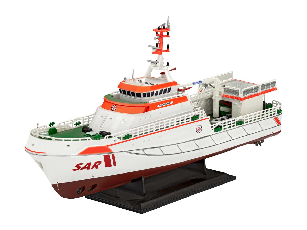 Revell Hermann Marweded Search & Rescue Vessel Model Set (1:200) RL65812