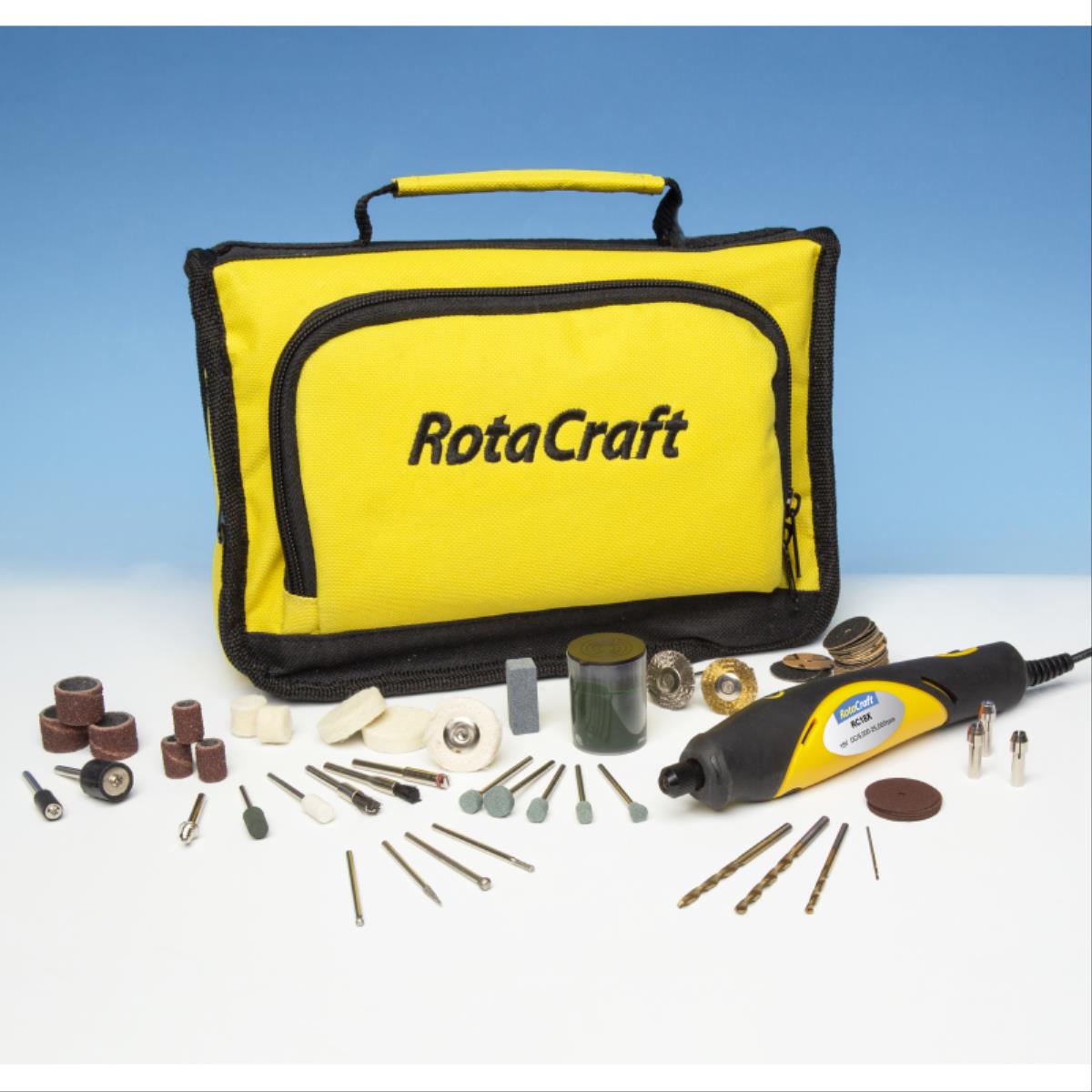 Rotacraft Variable Speed Rotary Tool Kit with 75 Accessories RTRC18X-EUK