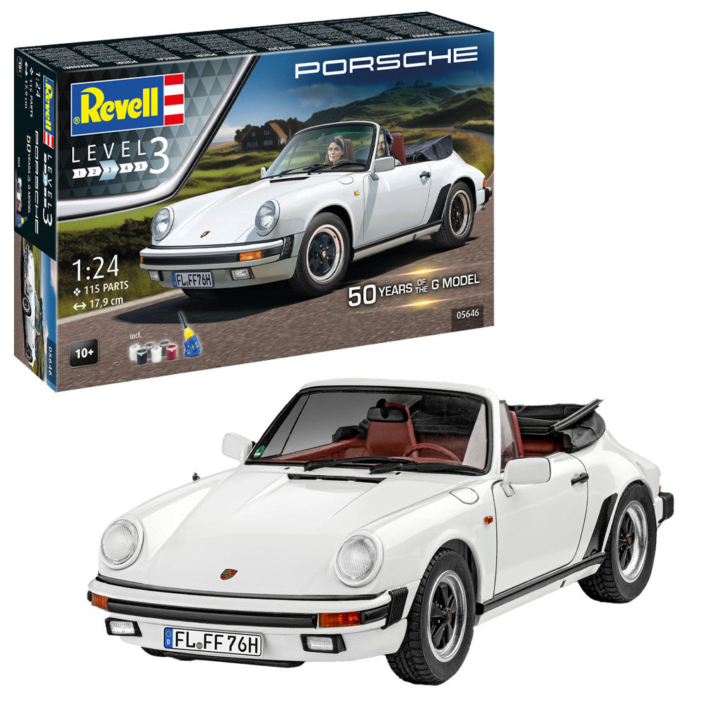Revell Porsche 911 G-Model Cabrio 50th Anniversary Gift Set(1:24) RL05646