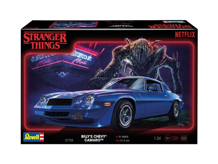Revell 1/24 Billy's Chevrolet Camaro Z/28: Stranger Things (NEW PARTS) # 07728