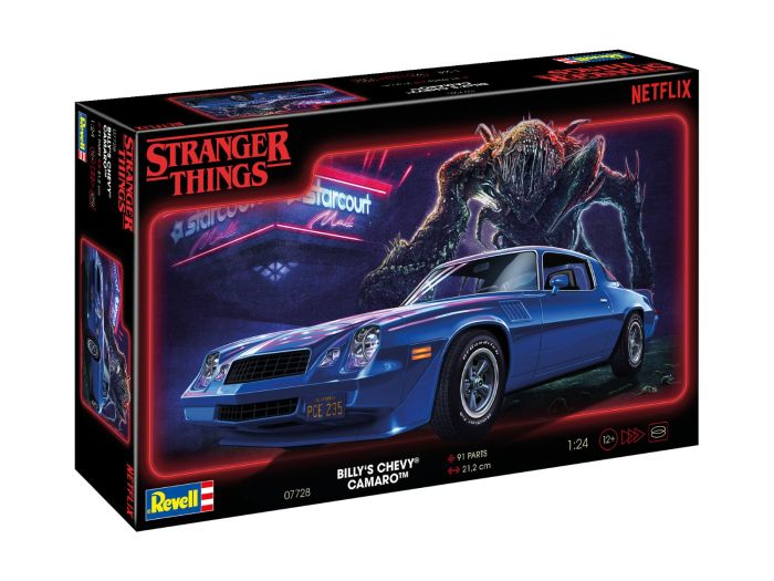 Revell 1/24 Billy's Chevrolet Camaro Z/28: Stranger Things (NEW PARTS) # 07728