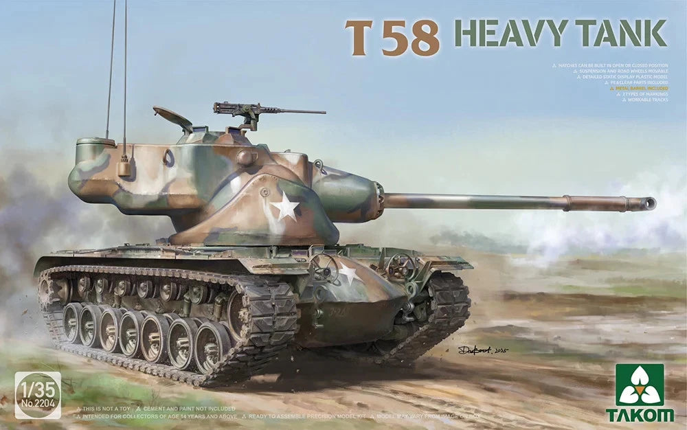 Takom US Army T58 Experimental Heavy Tank PKTAK02204