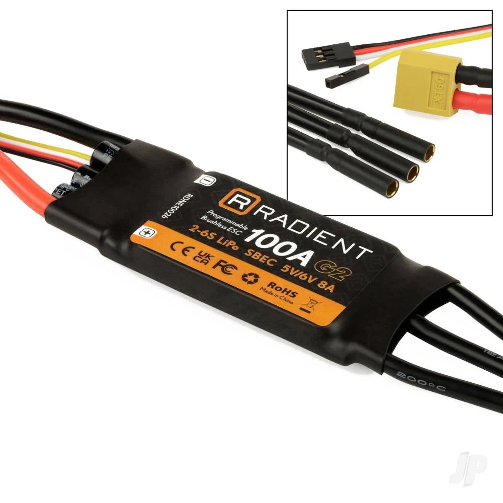 Radient 100A G2 ESC / SBEC (RDNE10026)