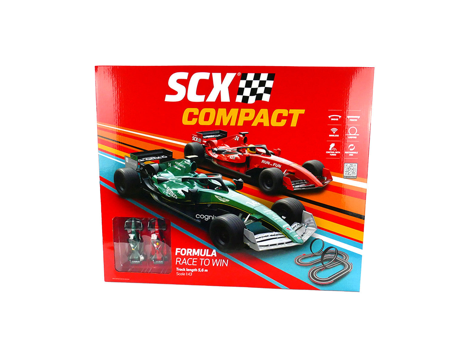 SCX Compact 1:43 Formula Race to Win Starter Set SCXC10510 1