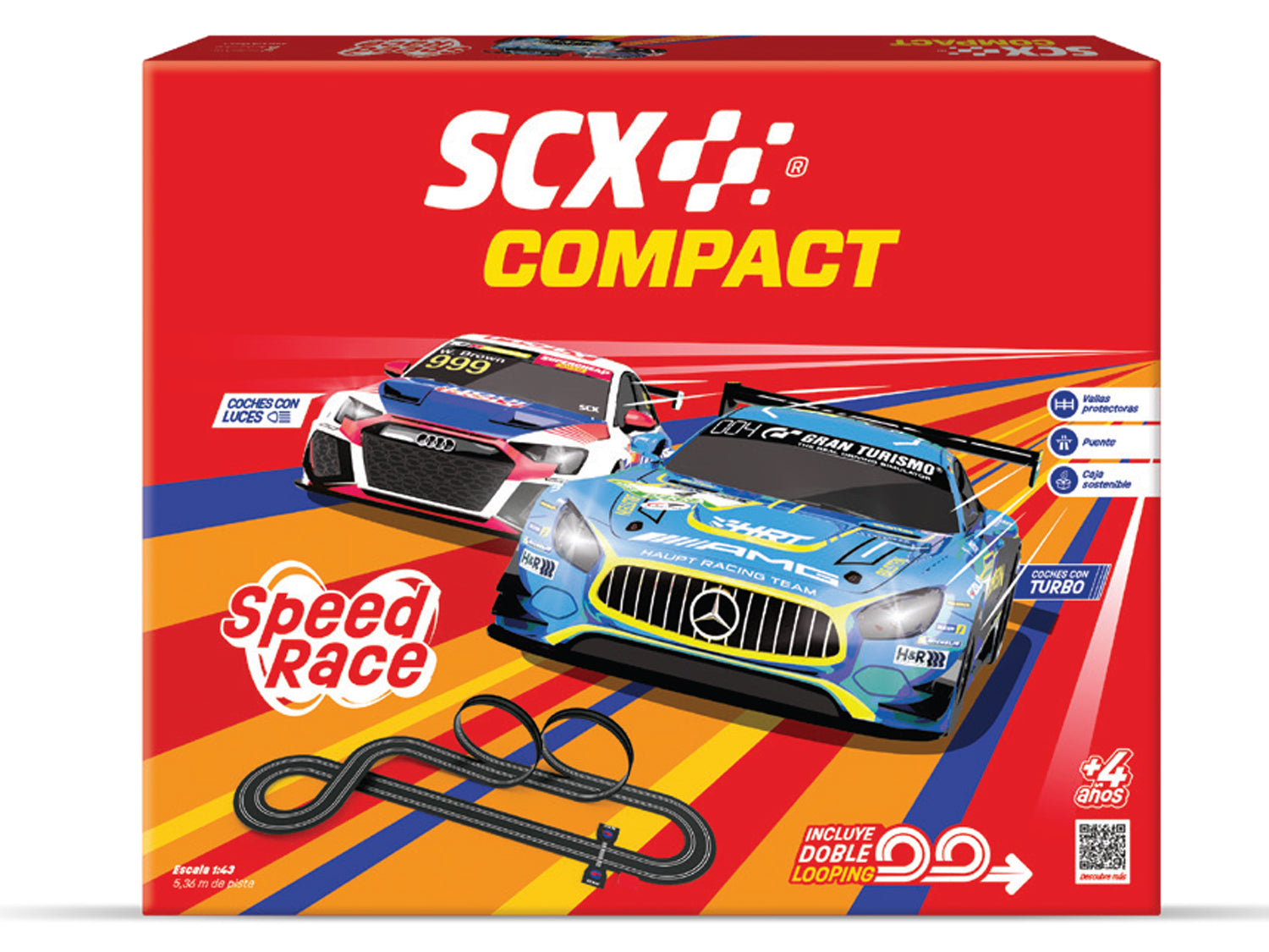Compact 1:43 Speed Race 5.36m Race Set