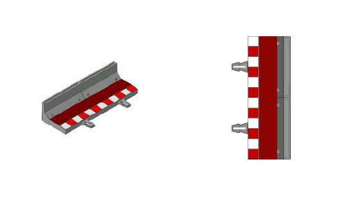 SCX Straight Border with Barrier 180mm (4) SCXU10488