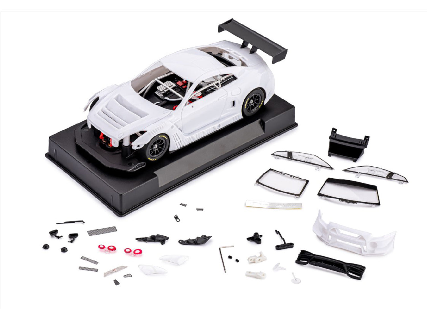 Slot It Nissan GT-R NISMO GT3 White Kit PreAssembled Painted Parts SICA49Z1