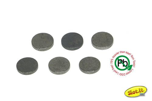 Slot It Tungsten Ballast Cylinder 6.3 x 1mm 3.5g (6 x 0.58g) SISP24