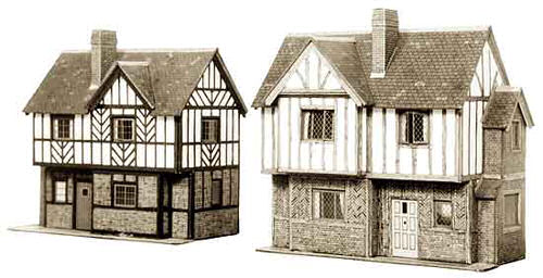 Superquick Two Elizabethan Cottages Card Kit SQB28