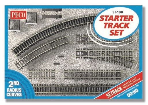 Peco OO/HO Gauge Starter Track Set - 2nd Radius ST-100