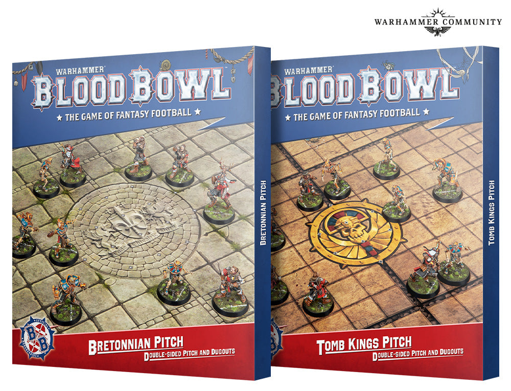 Blood Bowl: Bretonnian Team Pitch & Dugouts 202-61 Warhammer