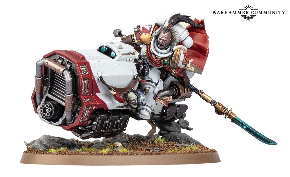 Warhammer figurine on a white background