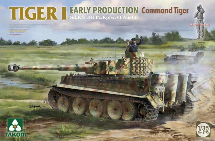 Takom 1/35 German Army Tiger I Early Big Box Limited Edition (2 Tanks 2 Figures) TAK2195W