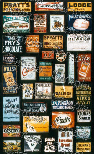 Tiny Signs Tiny Signs Enamel Advert Signs 3 TSOO83 - Scenery & Landscaping