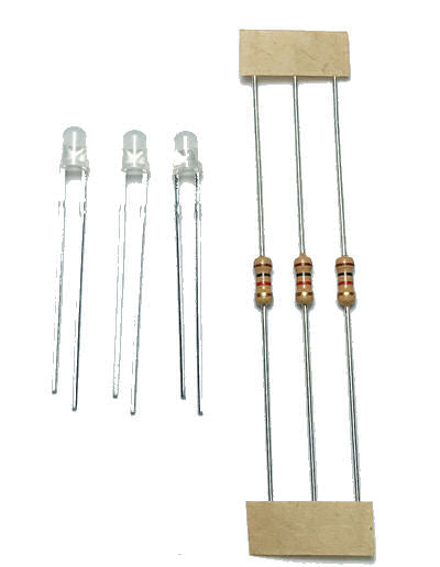 Train Tech LED Pack 3mm Red/Green Bi Colour (3) TTLED18