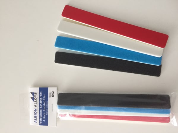 542 3/4" Professional Sanding File - 4 Piece Selection Pack 1