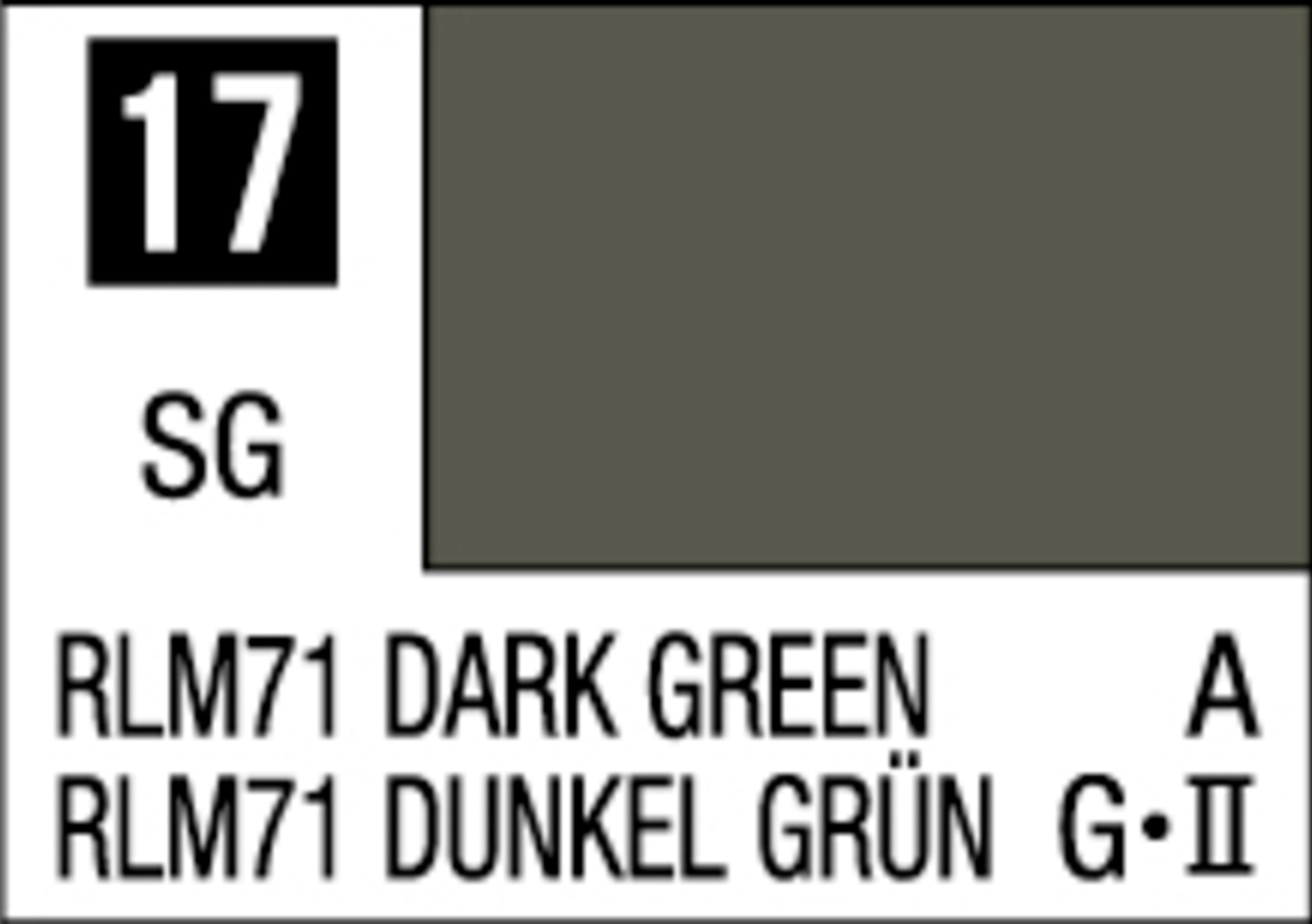 Mr Hobby Mr Color 10ml C-017 RLM71 Dark Green