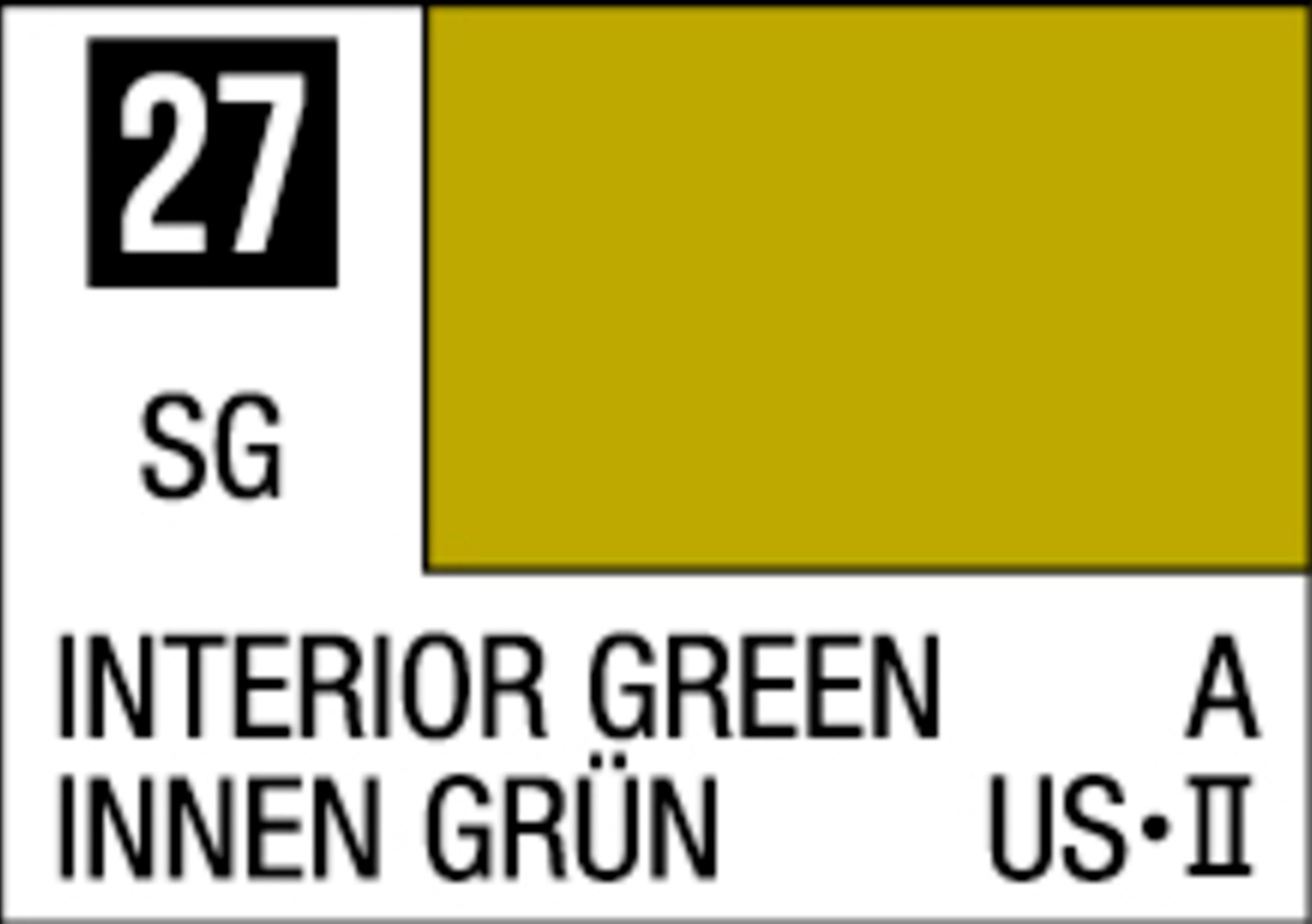 Mr Hobby Mr Color 10ml C-027 Interior Green
