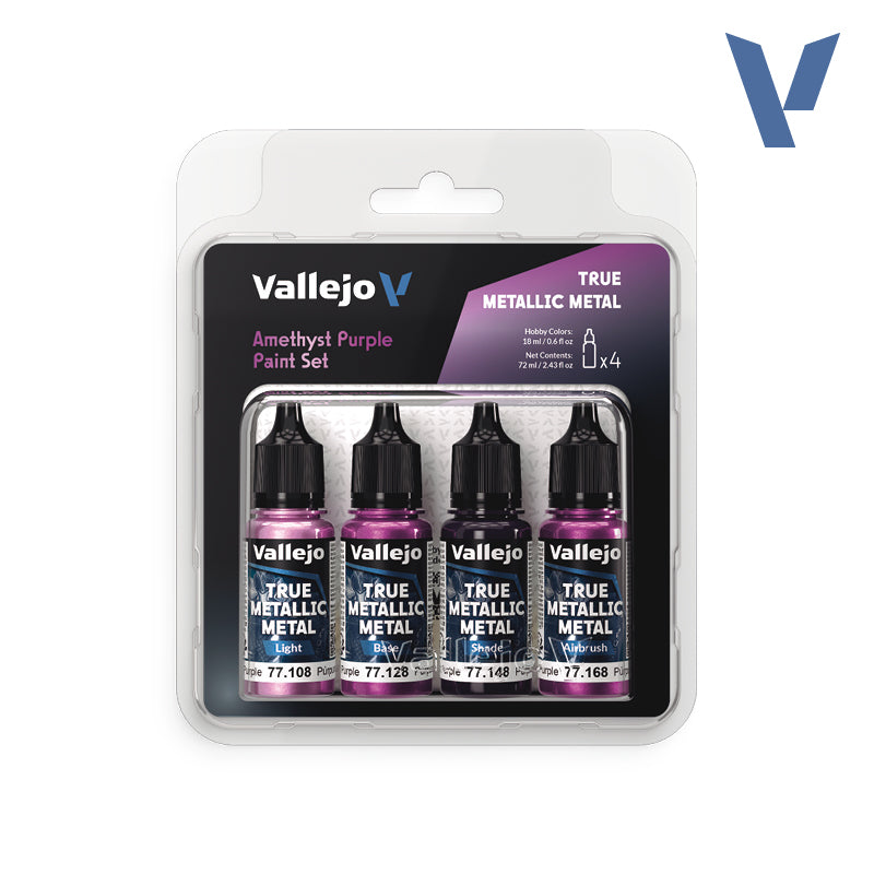 Vallejo TMM Paint Set - Amethyst Purple (x4 Colours)