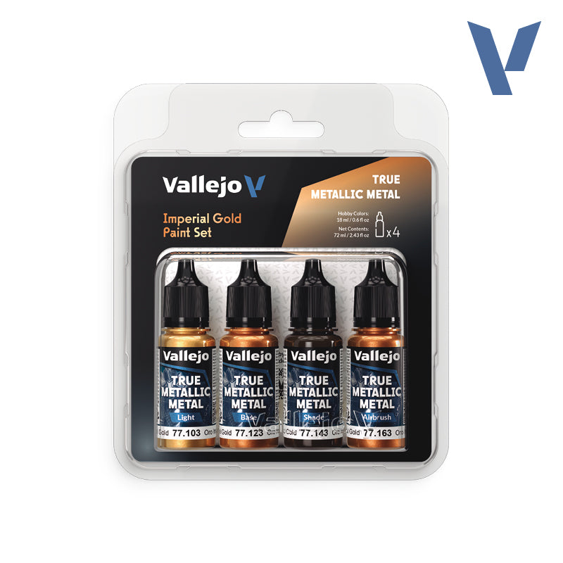 Vallejo TMM Paint Set - Imperial Gold (x4 Colours)