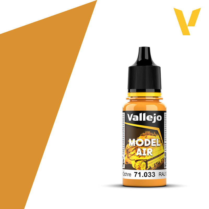AV Vallejo Model Air 17ml - Yellow Ochre