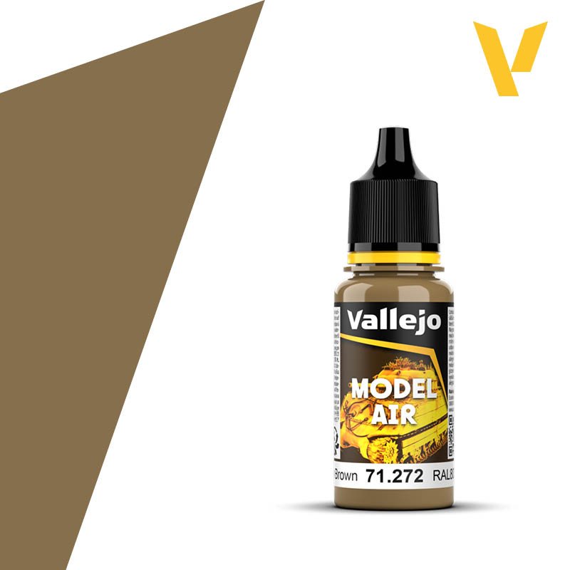 AV Vallejo Model Air 17ml - German Yellow Brown