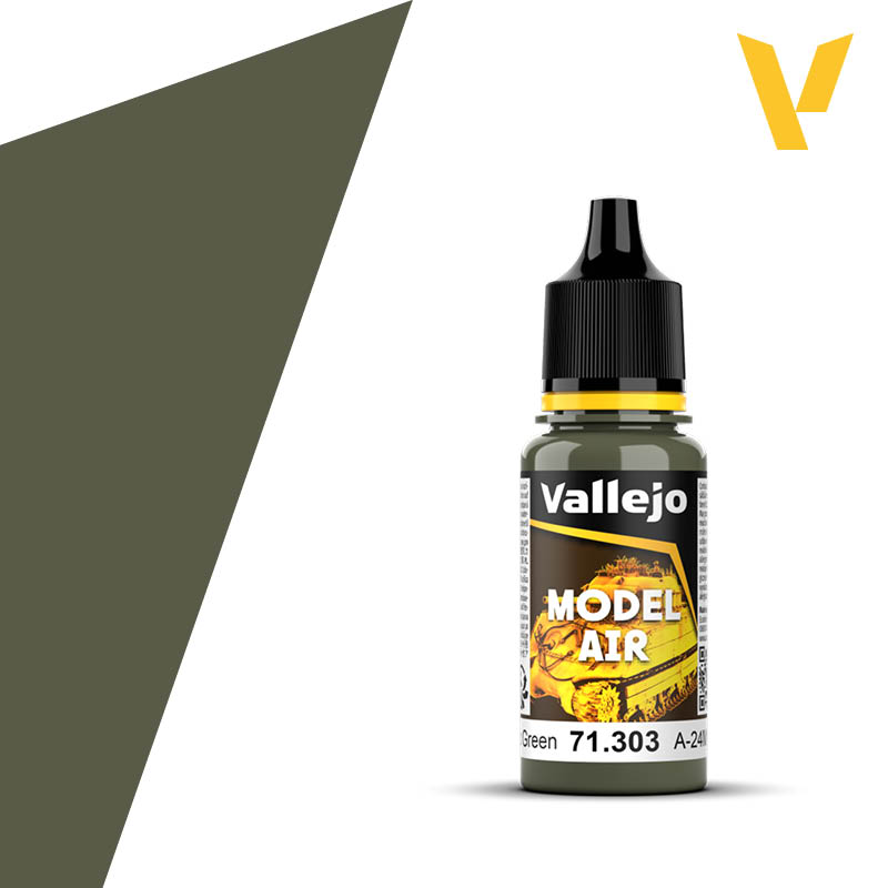 AV Vallejo Model Air 17ml - A-24M Camouflage Green