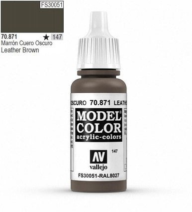 AV Vallejo Model Color 18ml - Leather Brown