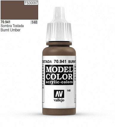 AV Vallejo Model Color 18ml - Burnt Umber