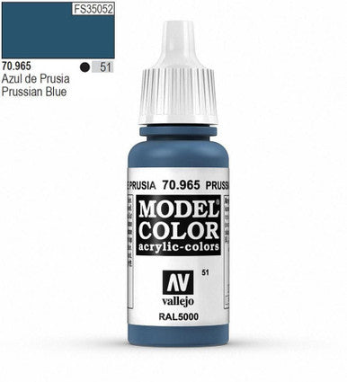 AV Vallejo Model Color 18ml - Metallic Gunmetal Blue