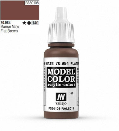 AV Vallejo Model Color 18ml - Mahogany Brown