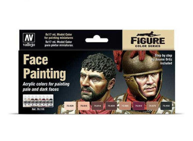 AV Vallejo Model Color Set - Faces Painting Set (x8)