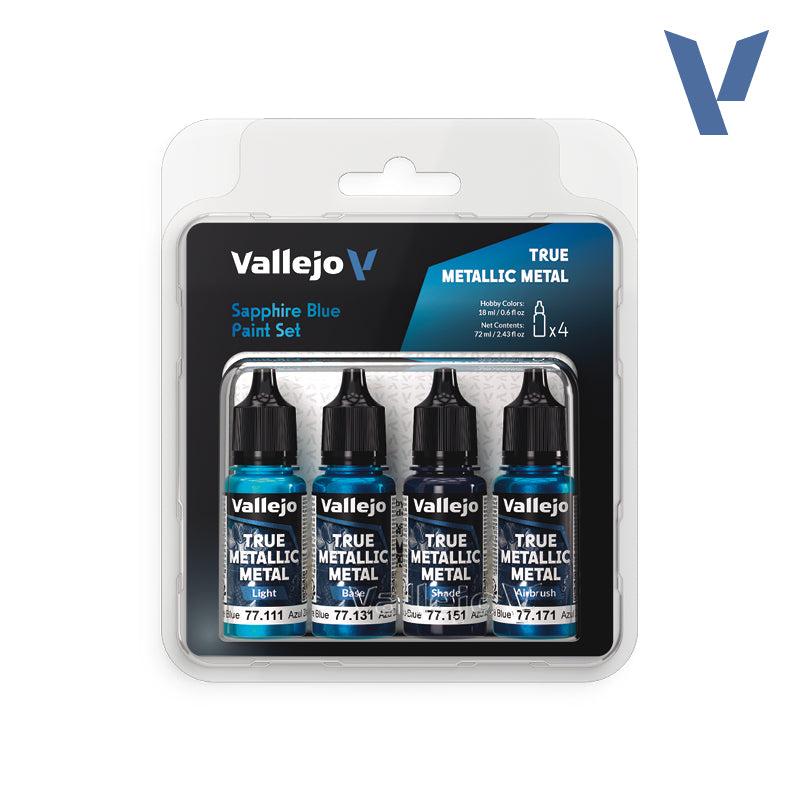 Vallejo TMM Paint Set - Sapphire Blue (x4 Colours)