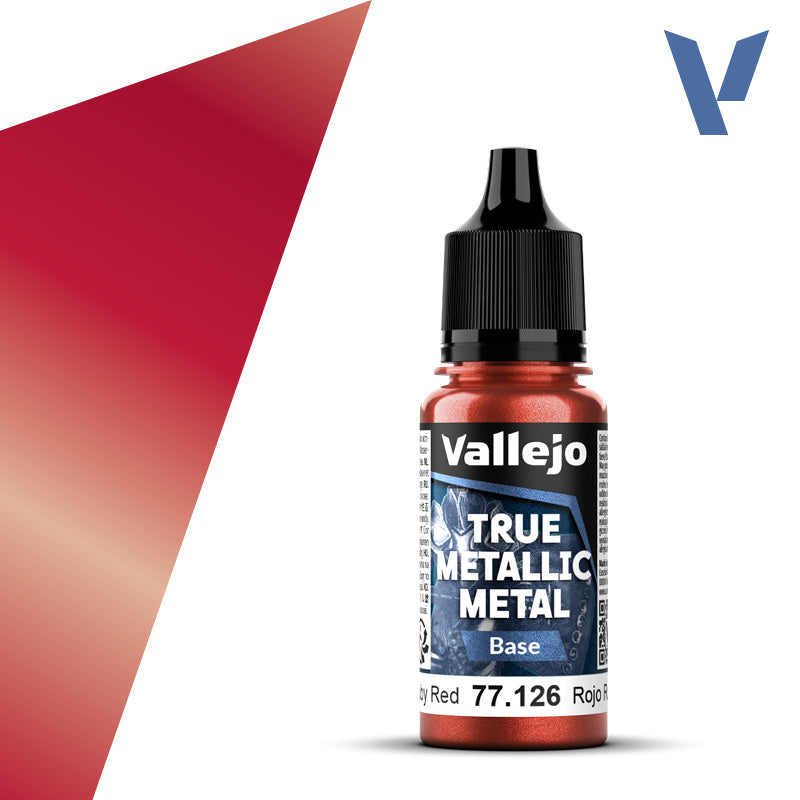 Vallejo TMM Base 126-18ml Ruby Red