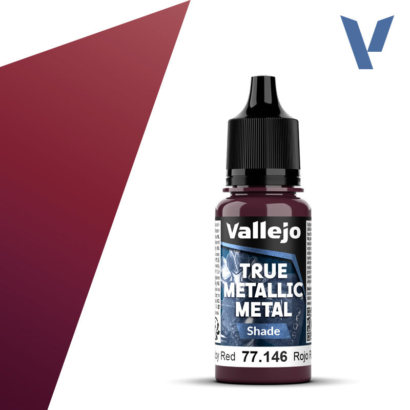 Vallejo TMM Shade 146-18ml Ruby Red