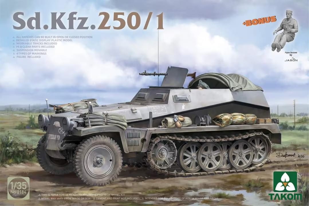 Takom German Army SdKfz 250 Double Box - Limited Edition - TAK02194W