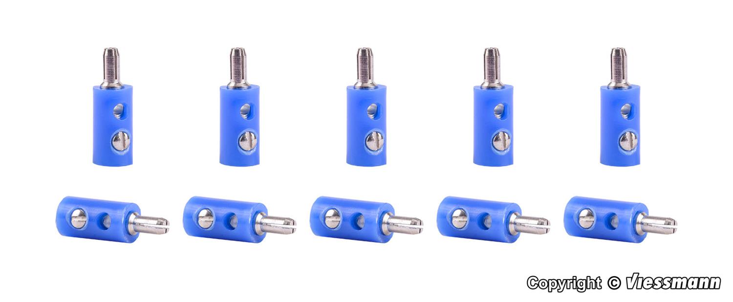 Viessmann Plugs Blue (10) VN6874