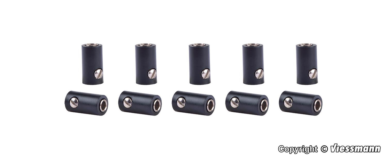 Viessmann Sockets Black (10) VN6886