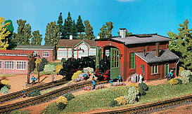 Vollmer Single Track Locomotive Shed Kit VO45750