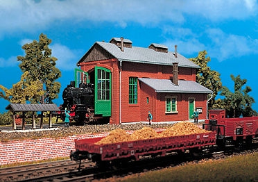 Vollmer Single Track Locomotive Shed Start and Save Kit VO49110