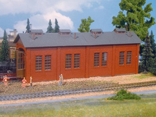 Vollmer Single Track Locomotive Shed Start and Save Kit VO49112