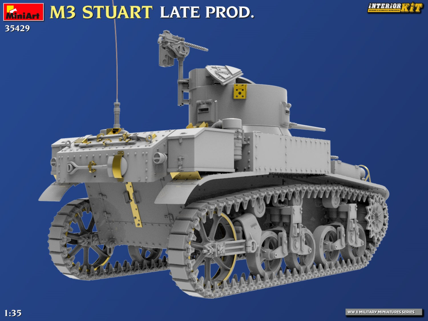 MiniArt M3 STUART LATE PROD. INTERIOR KIT 35429