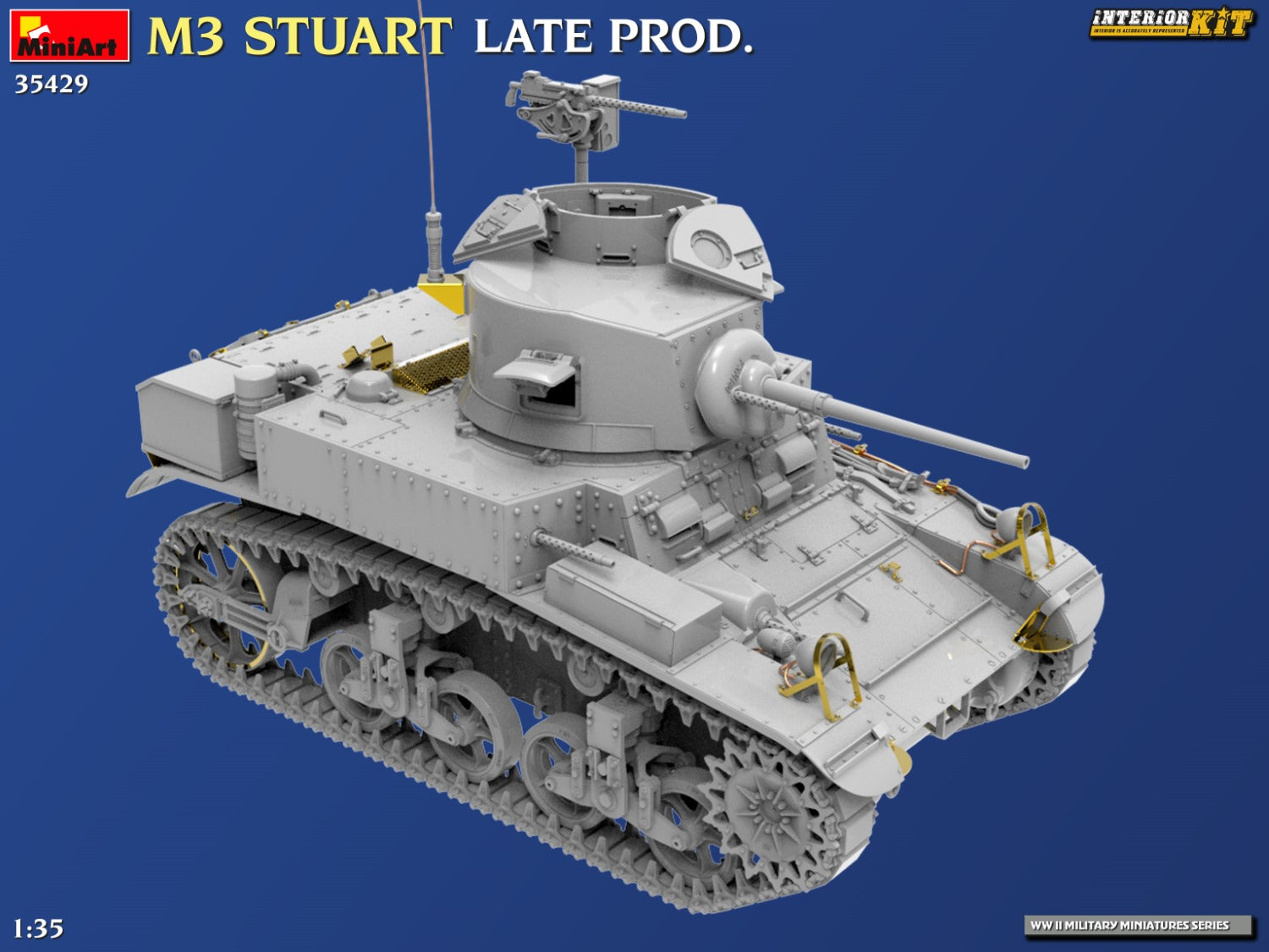 MiniArt M3 STUART LATE PROD. INTERIOR KIT 35429