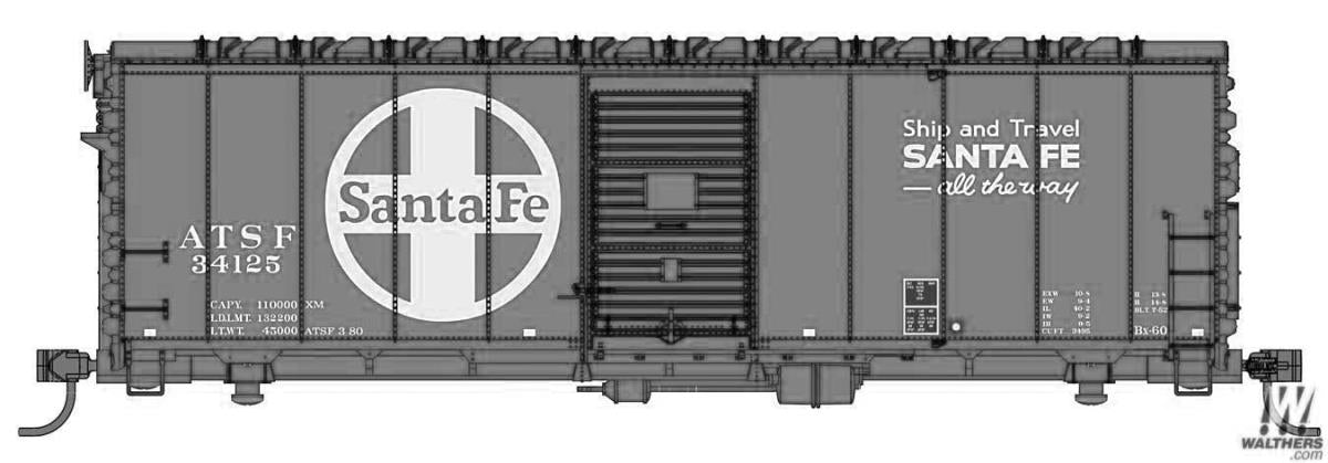 Walthers Mainline 40ft AAR Modernised 1948 Boxcar Undecorated WH910-1150