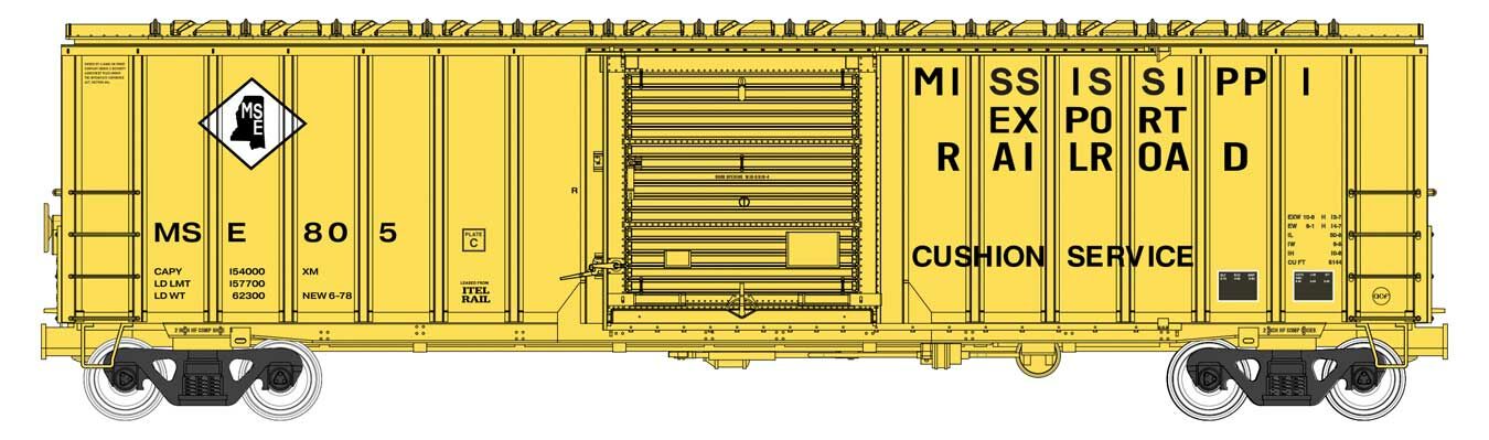 Walthers Mainline 50' ACF Boxcar Mississippi Export Railroad 863 WH910-1886