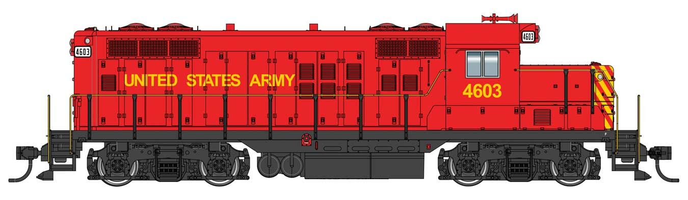 Walthers Mainline EMD GP9 PhII w/Chopped Nose US Army 4623 (DCC-Sound) WH910-20430
