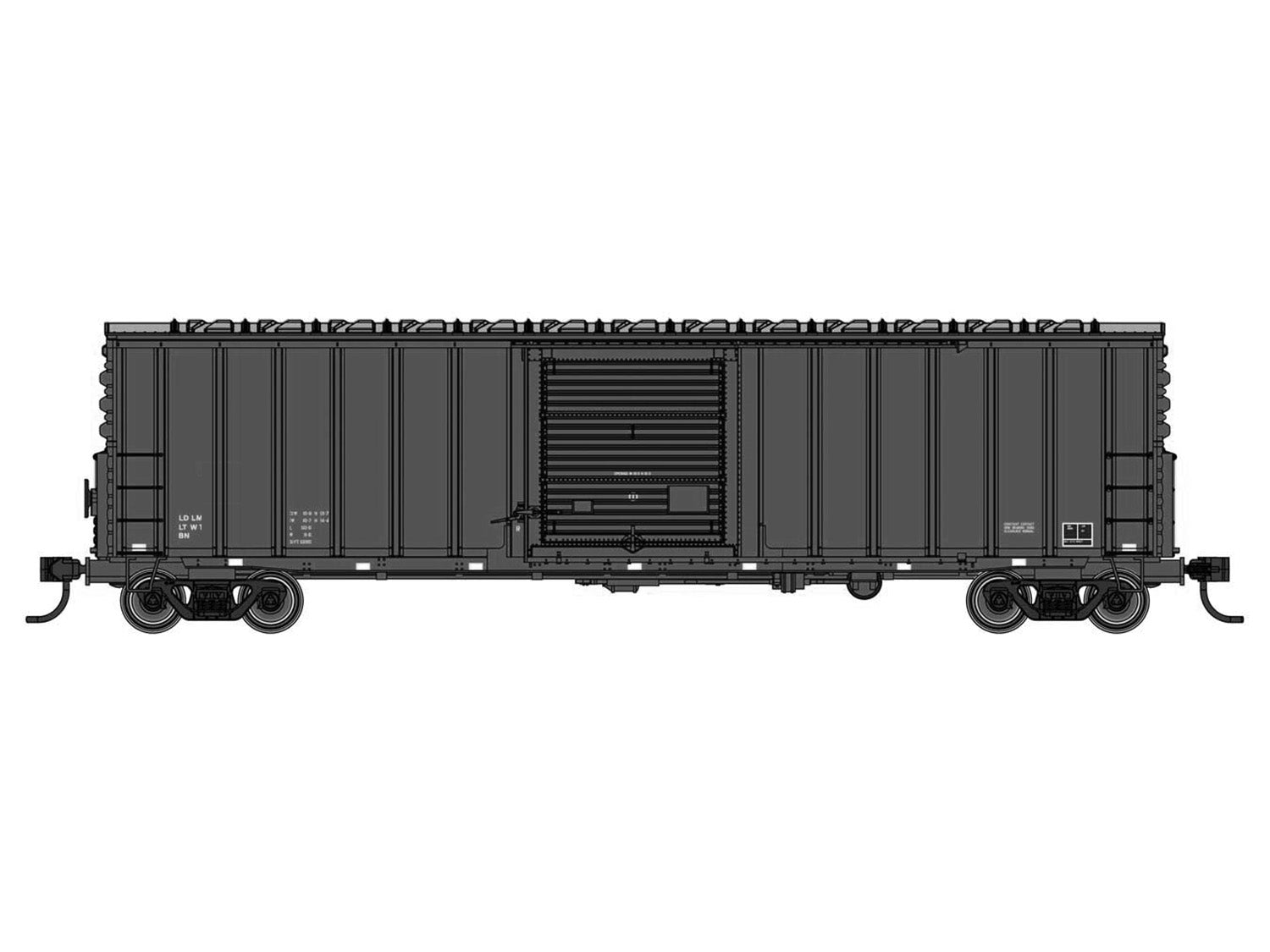 Walthers Mainline 50' ACF Ext Post Plate B Boxcar Undecorated WH910-46000