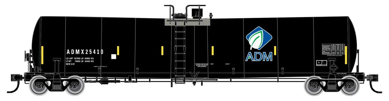 Walthers Mainline 25000 Gallon Tank Car Archer-Daniels-Midland 25410 WH910-48201