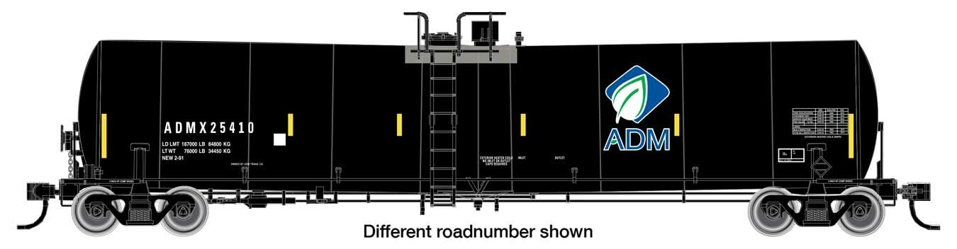 Walthers Mainline 25000 Gallon Tank Car Archer-Daniels-Midland 25439 WH910-48202